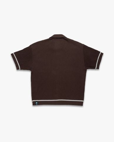  FILA - Áo sơ mi unisex dệt kim tay ngắn Origin 