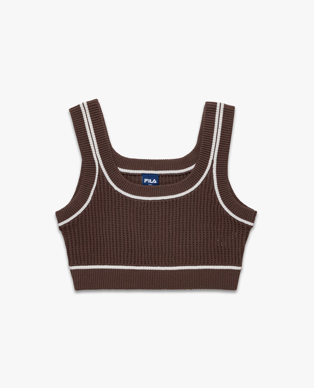 FILA - Áo hai dây nữ dệt kim phom croptop Origin