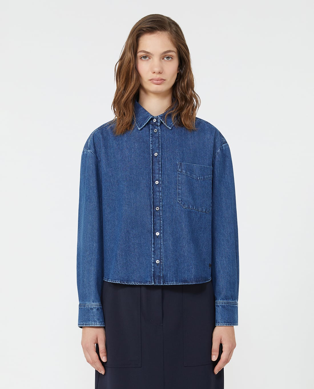 WEEKEND MAX MARA - Áo sơ mi denim nữ tay dài Obbia