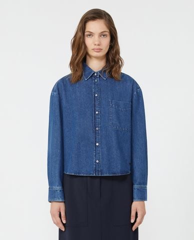  WEEKEND MAX MARA - Áo sơ mi denim nữ tay dài Obbia 