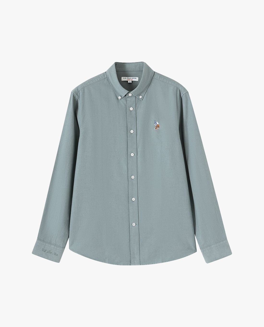 USPA - Áo sơ mi nam cổ bẻ tay dài thêu logo