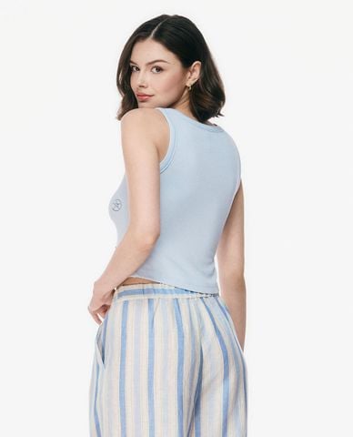  GIGI - Áo ba lỗ nữ cổ tròn phom ôm 