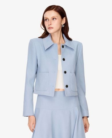 GIGI - Áo khoác blazer nữ tay dài phom croptop 