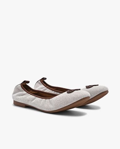  PEDRO - Giày búp bê nữ mũi tròn Icon Canvas 