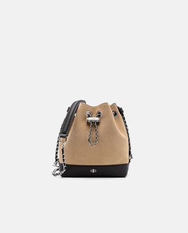  PEDRO - Túi rút dây nữ hình thang Suede Mini 