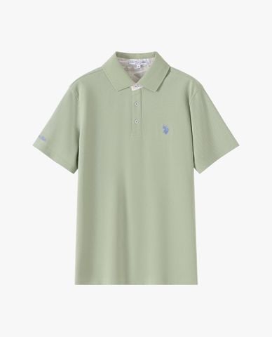  USPA - Áo polo nam cổ bẻ tay ngắn thêu logo 