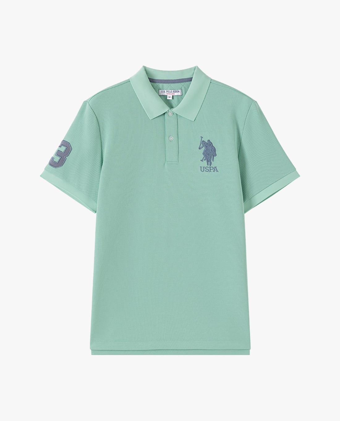 USPA - Áo polo nam cổ bẻ tay ngắn thêu logo