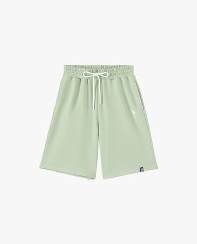 USPA - Quần short nam ống rộng lưng thun thêu logo 