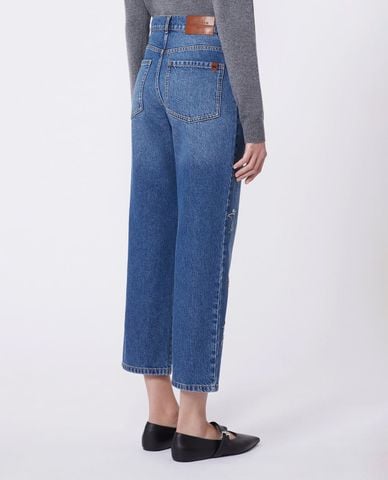  WEEKEND MAX MARA - Quần jeans nữ ống đứng đính đá Wkdmanetta 