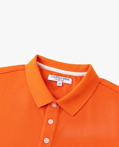  USPA - Áo polo nam cổ bẻ tay ngắn thêu logo 