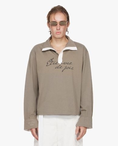  PALLADIUM - Áo polo nam cổ bẻ tay dài Palladium x Beuter 