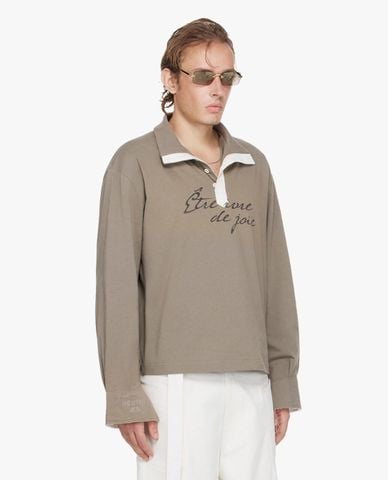  PALLADIUM - Áo polo nam cổ bẻ tay dài Palladium x Beuter 