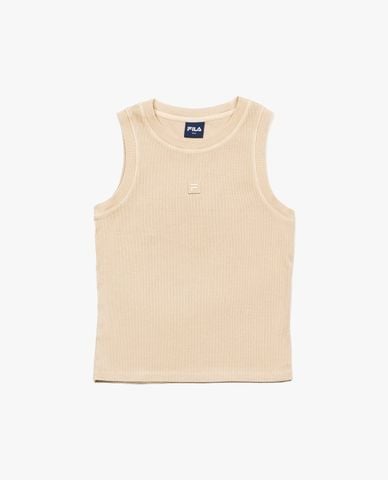  FILA - Áo ba lỗ nữ dệt kim phom ôm Basic Vintage 