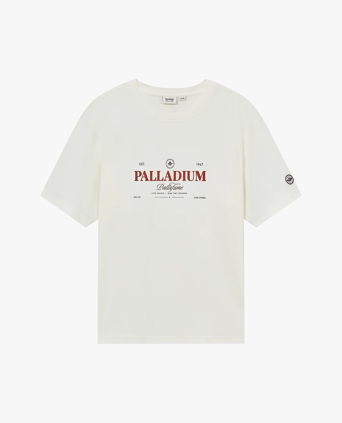 PALLADIUM - Áo thun nam cổ tròn tay ngắn in họa tiết