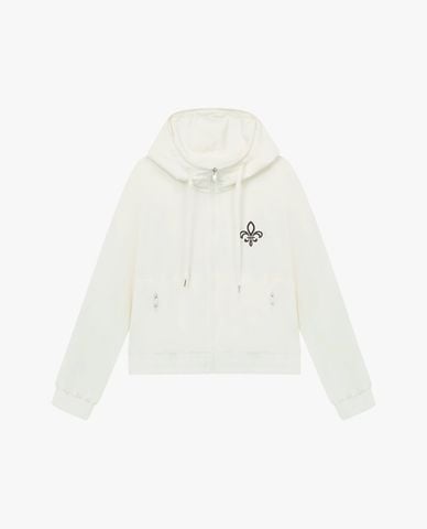  PALLADIUM - Áo khoác phối mũ nữ tay dài khoá zip 