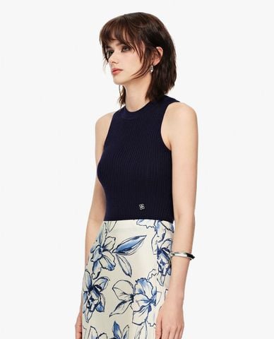  GIGI - Áo ba lỗ nữ cổ tròn phom ôm 