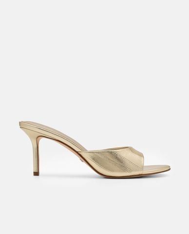  PEDRO - Giày mules cao gót nữ Eel Leather 