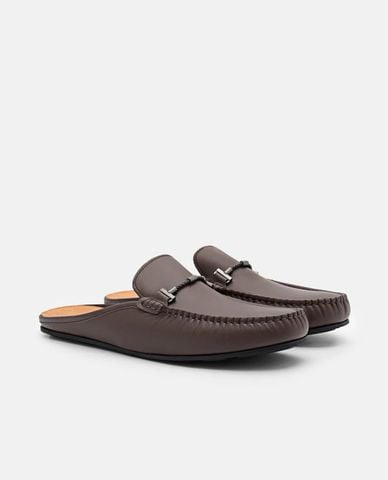  PEDRO - Giày mules nam mũi tròn Hawser Leather 