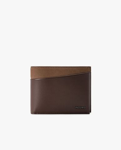  PEDRO - Ví nam dáng ngắn Nubuck Leather 