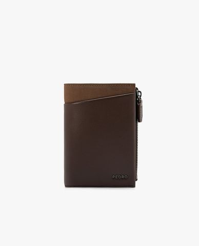  PEDRO - Ví đựng thẻ nam Leather Bi Fold 