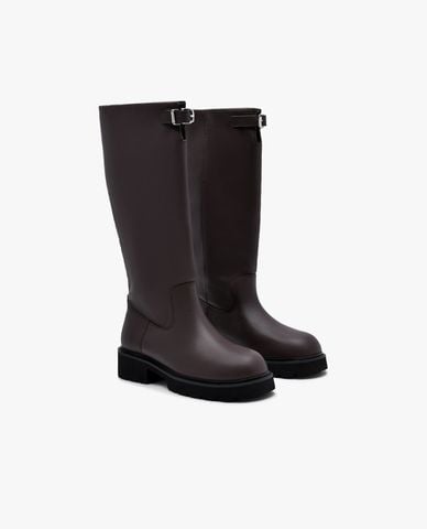  PEDRO - Giày boots nữ cổ cao mũi tròn Dessa 