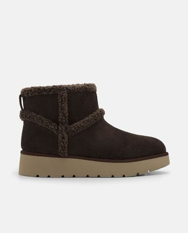  PEDRO - Giày boots nữ đế vừa mũi tròn lót lông Feliz 