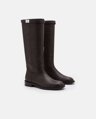  PEDRO - Giày boots nữ đế thấp cổ cao Jatte 