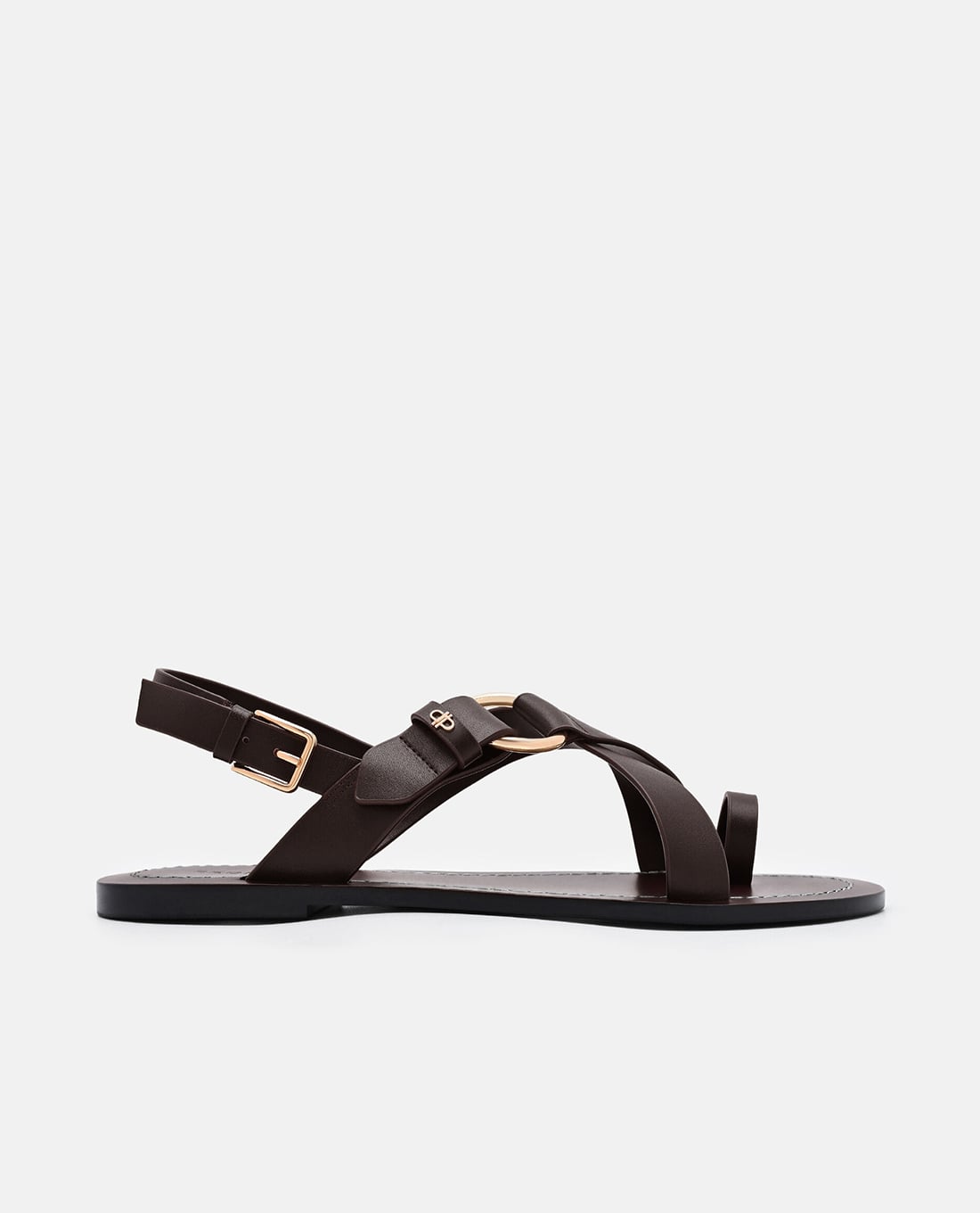 PEDRO - Giày sandals nữ đế bệt mũi tròn Roe