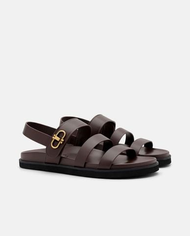  PEDRO - Giày sandals nữ đế bệt mũi tròn Sienna 