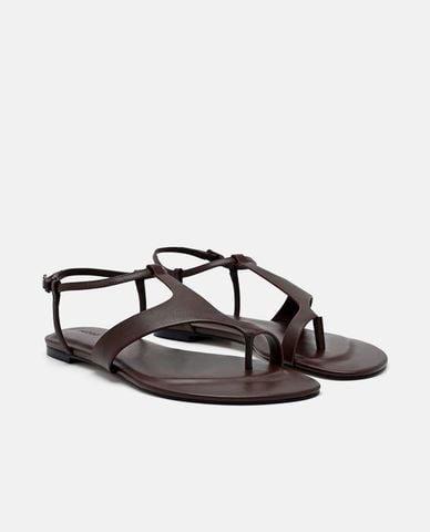  PEDRO - Giày sandals nữ đế bệt mũi tròn 