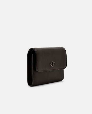  PEDRO - Ví nữ dáng ngắn nắp gập Icon Leather 