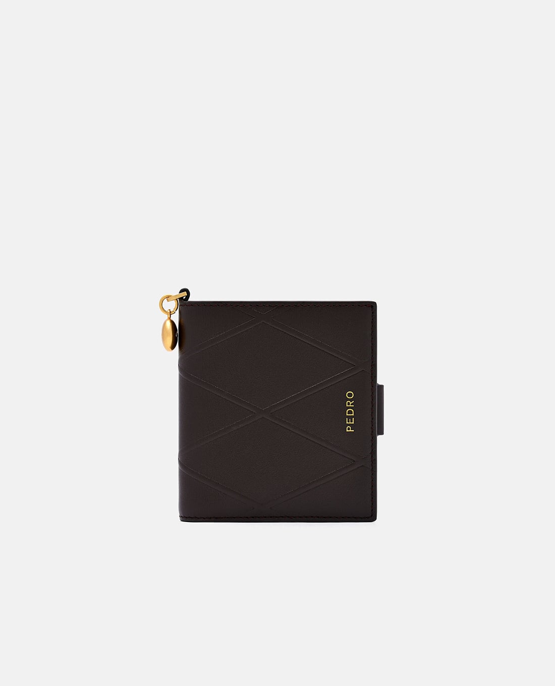 PEDRO - Ví nữ dáng ngắn gập đôi Quilted Leather