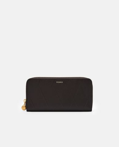  PEDRO - Ví nữ dáng dài Quilted Leather 