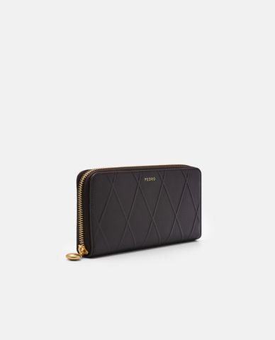  PEDRO - Ví nữ dáng dài Quilted Leather 