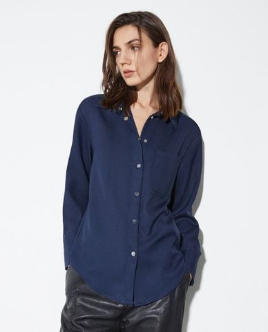  MAX&Co. - Áo sơ mi nữ cổ bẻ tay dài Amazing 