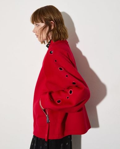  MAX&Co. - Áo khoác bomber nữ cổ tròn tay dài Mcoedotto 