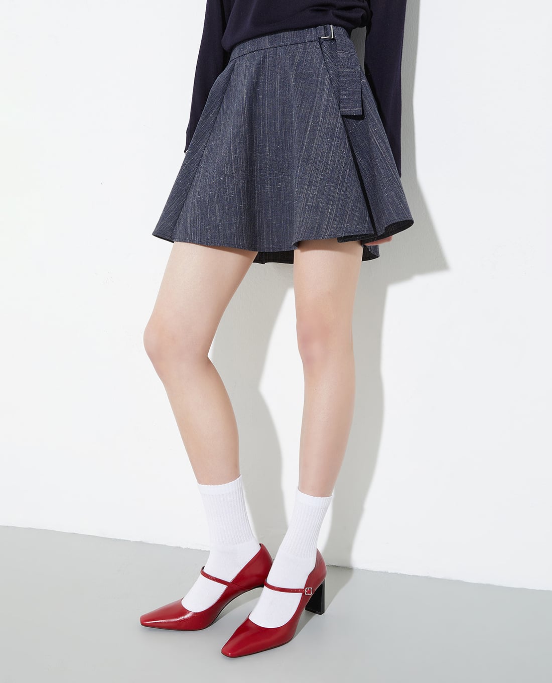 MAX&Co. - Chân váy chữ A mini phối thắt lưng