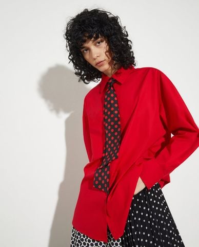  MAX&Co. - Áo sơ mi nữ tay dài kèm cà vạt Mcozebu 