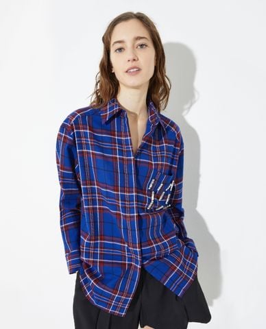  MAX&Co. - Áo sơ mi nữ tay dài kẻ caro Scoli 