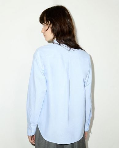  MAX&Co. - Áo sơ mi nữ cổ bẻ tay dài thêu patch Mcoruta 