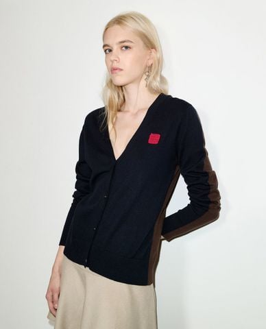  MAX&Co. - Áo khoác cardigan nữ cổ V phối màu Mcogiorno 