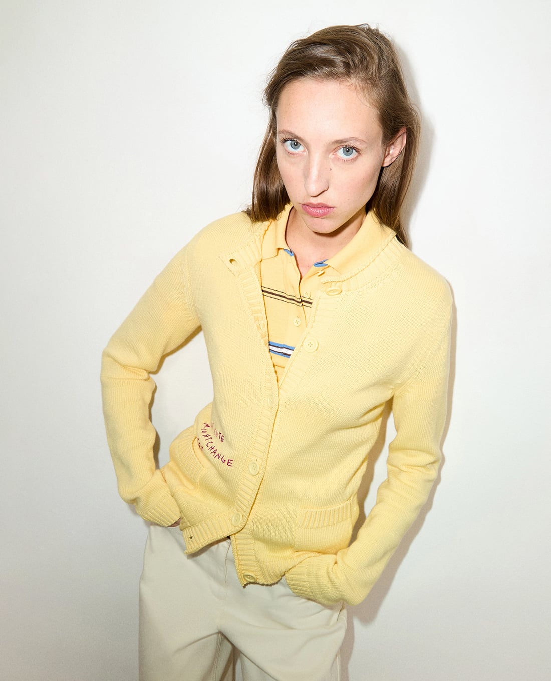 MAX&Co. - Áo khoác cardigan nữ tay dài thêu chữ Mcourlo