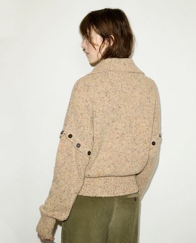 MAX&Co. - Áo khoác cardigan nữ cổ bẻ phối nút cài Mcofiabe 