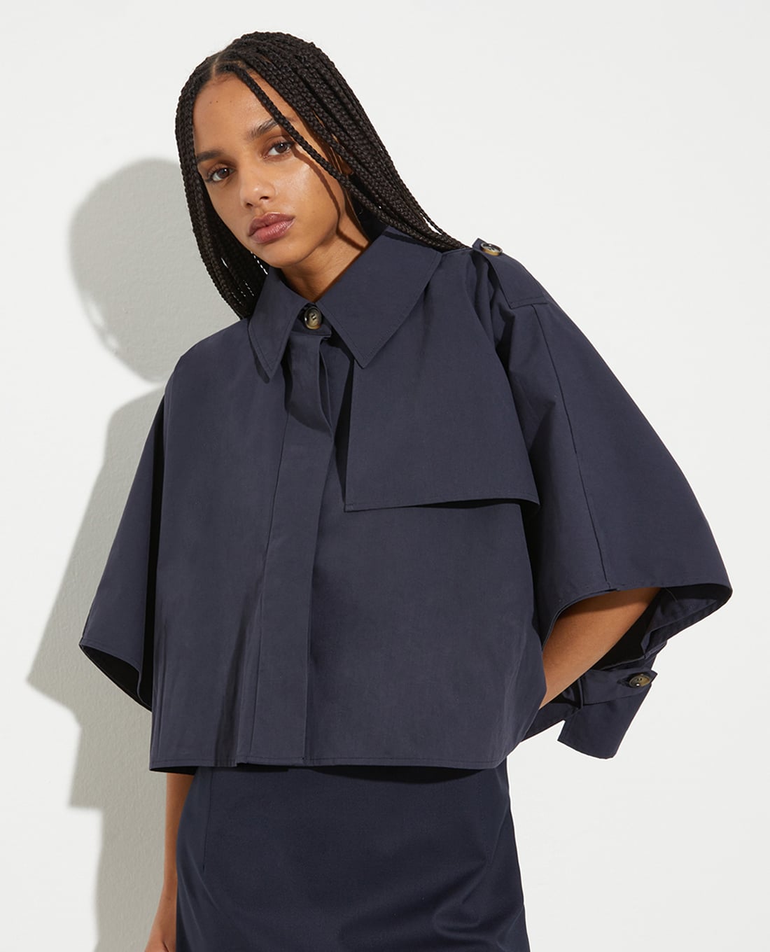 MAX&Co. - Áo choàng sơ mi nữ bất đối xứng Mcaeuforico