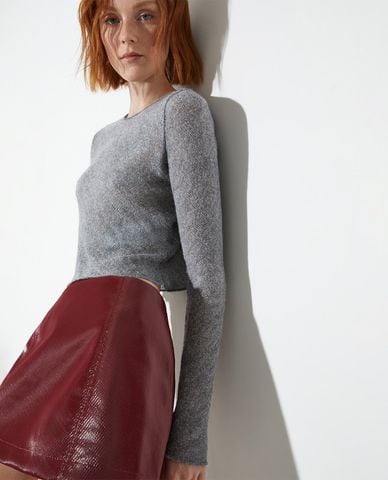  MAX&Co. - Áo dệt kim nữ cổ tròn tay dài Narvel 