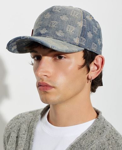  DSQUARED2 - Nón bóng chày nam họa tiết monogram 