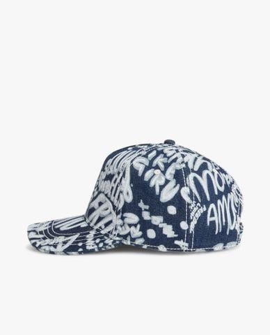  DSQUARED2 - Nón bóng chày nam họa tiết chữ graffiti 
