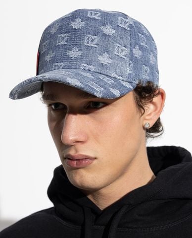  DSQUARED2 - Nón bóng chày nam họa tiết monogram 