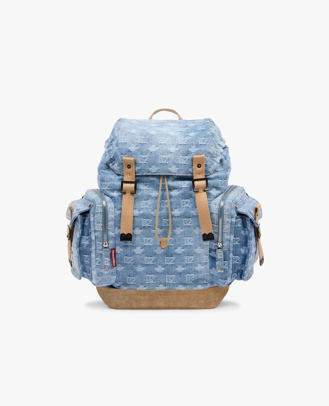 DSQUARED2 - Balo nam nắp gập họa tiết monogram