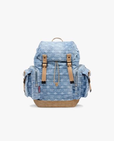  DSQUARED2 - Balo nam nắp gập họa tiết monogram 